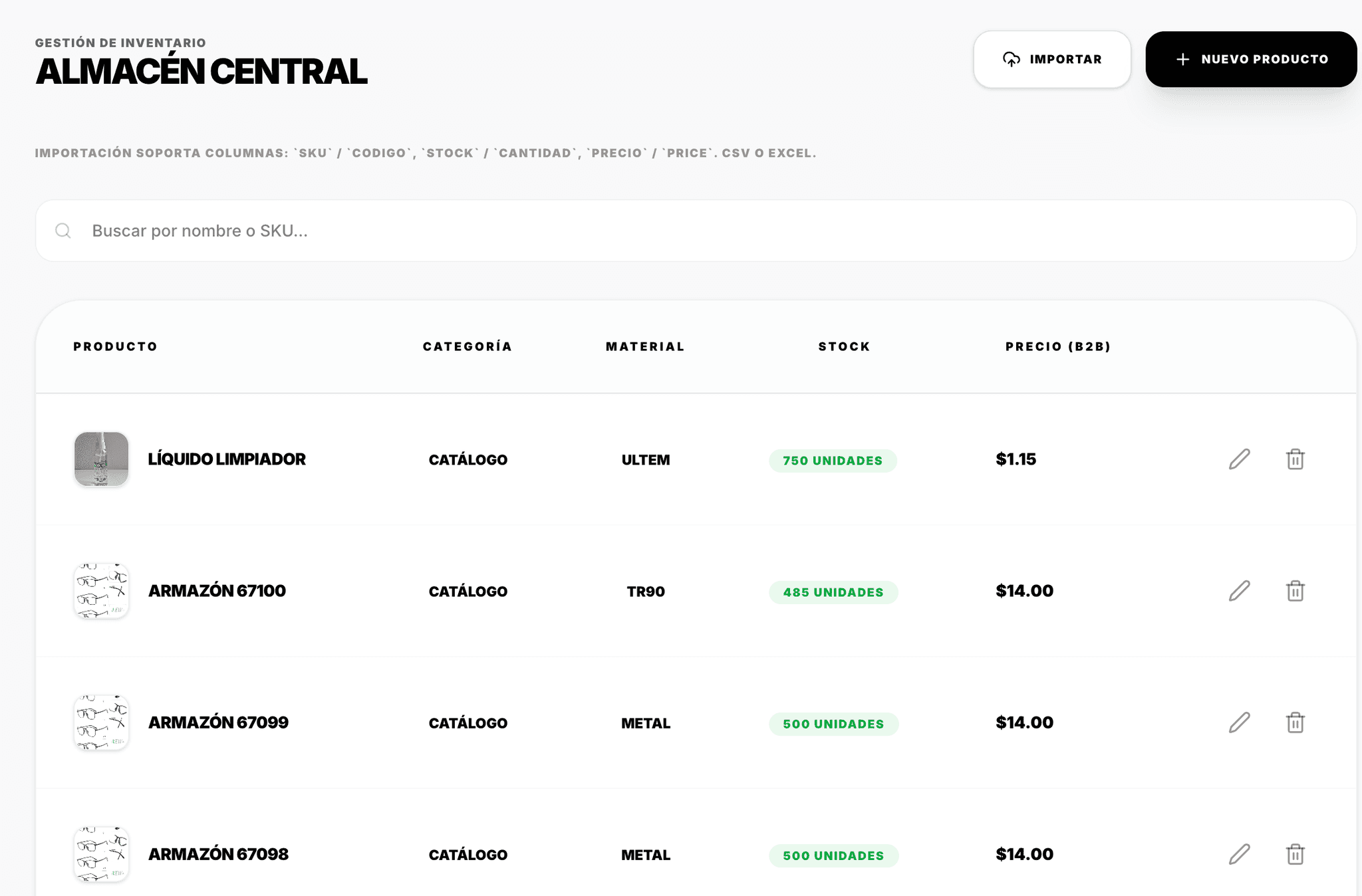 Gestión de Almacén