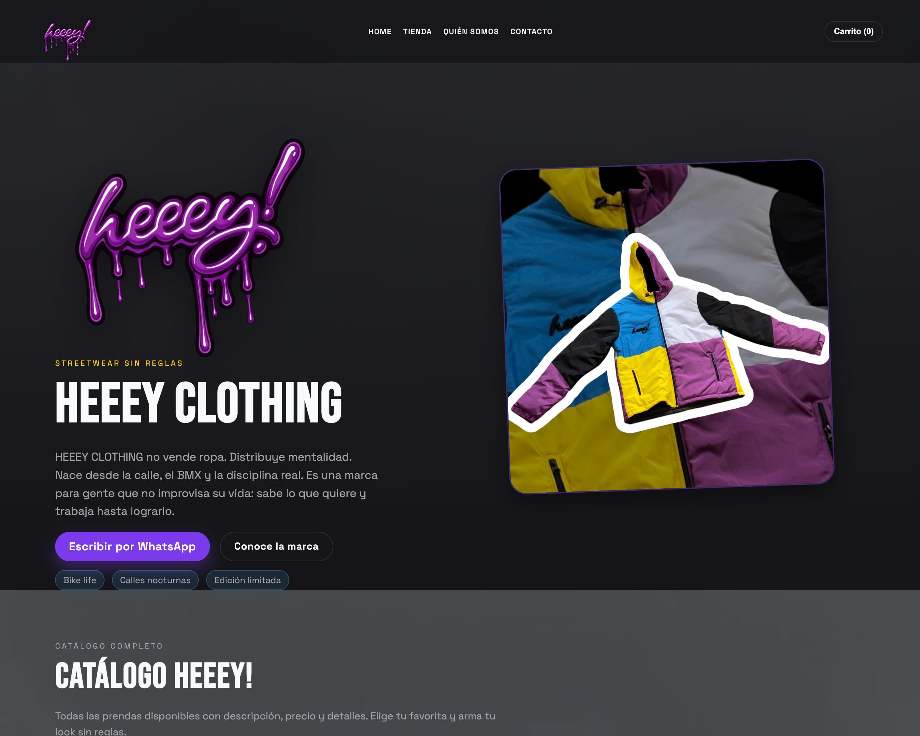 Streetwear con narrativa visual propia
