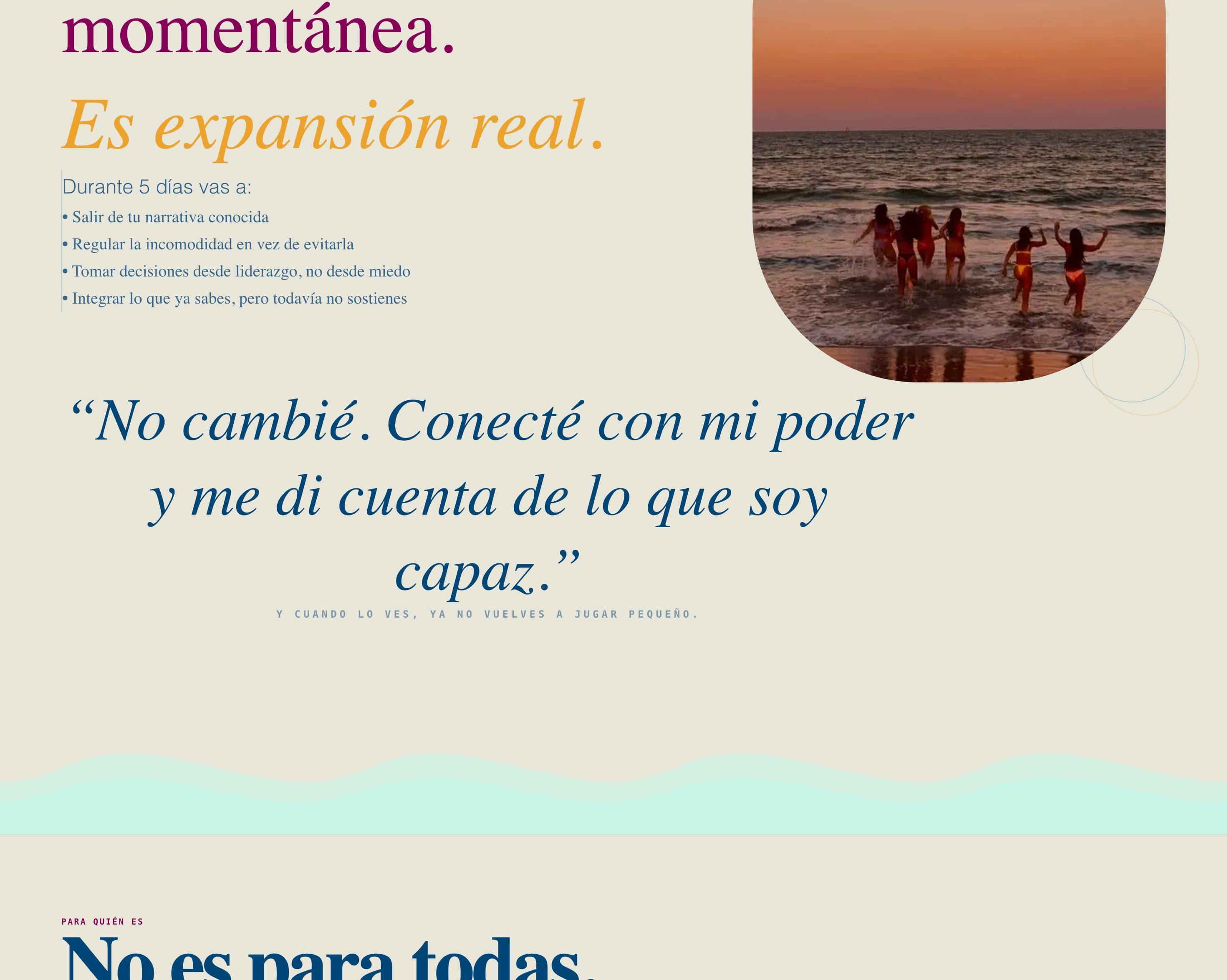 Una experiencia diseñada para filtrar mejor